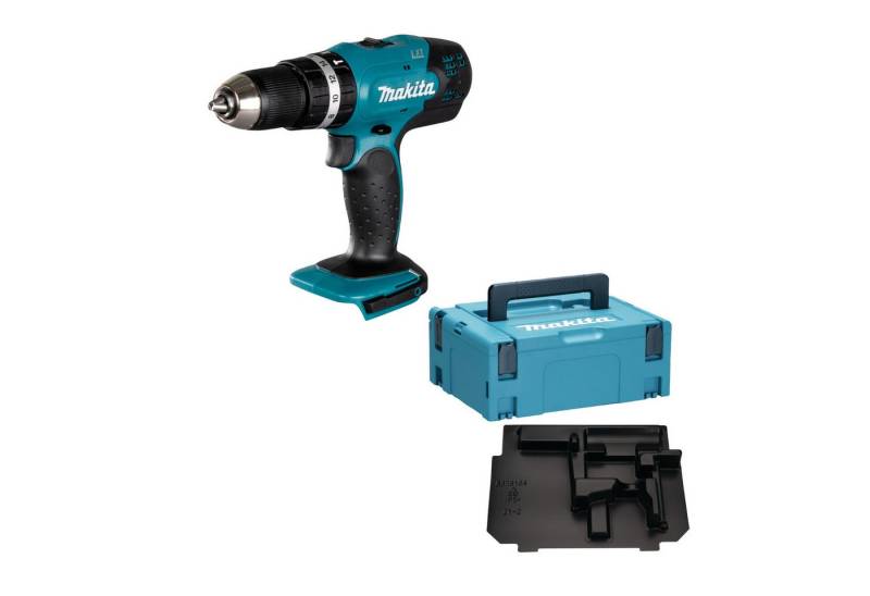 Makita Werkzeug GmbH Akku-Schrauber Makita Akku-Schlagbohrschrauber DHP453ZJ 18V inkl. MAKPAC Gr. 2 von Makita Werkzeug GmbH