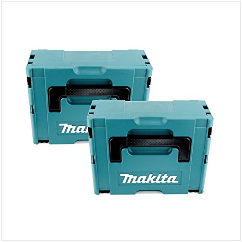 2x Makita Kunststoff Werkzeug Koffer MAKPAC 2 - ohne Einlage von Makita