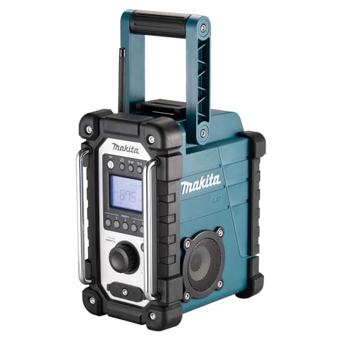 Makita DMR115 Akku-Baustellenradio (ohne Akku, ohne Ladegerät), Türkis, Schwarz, Silber von Makita