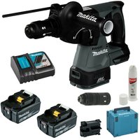 Makita - Akku Kombihammer Bohren Hammer Meißeln SDSPlus 18V 24mm DHR243RTJB von Makita