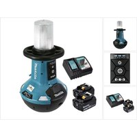 Makita - dml 810 rm Akku led Flächenlicht 18 / 36 v ( 2 x 18 v ) 5500 lm IP54 + 2x Akku 4,0 Ah + Ladegerät von Makita