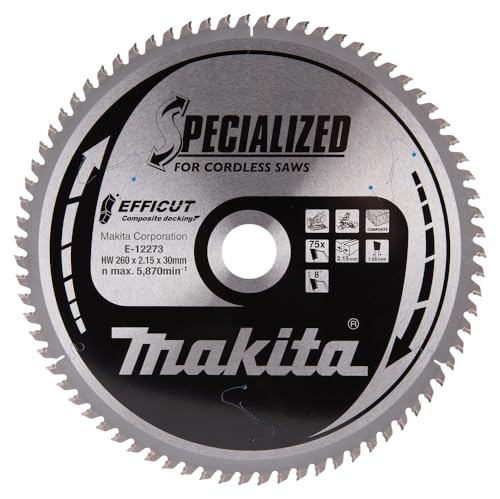 EFFICUT Sägeblatt 260x30x75Z von Makita