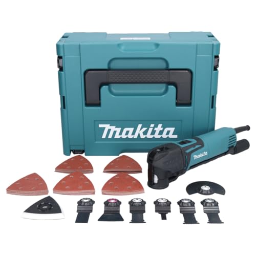 Makita TM3010CX3J Multifunktionswerkzeug 320W + 58 teiliger + koffer Makpac von Makita