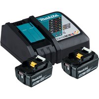 MAKITA Akku + Ladegerät »Power Source-Kit LXT«, 18V, 5Ah, schwarz/türkis MAKITA Akku + Ladegerät »Power Source-Kit LXT«, 18V, 5Ah, schwarz/türkis von Makita