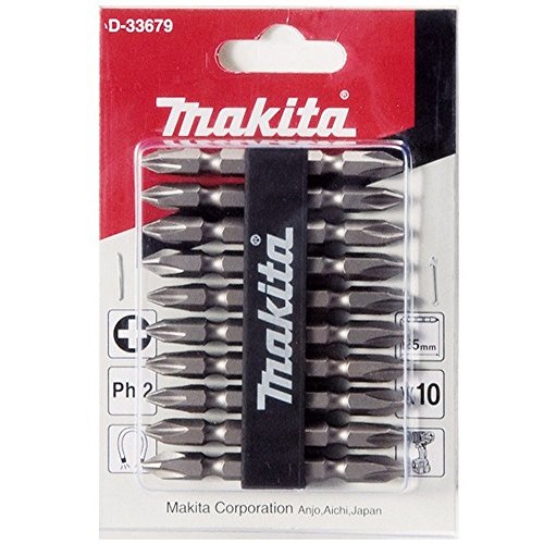 MAKITA D-34366 - BLister con 10 puntas dobles imantadas phillips ph2 x 65 mm von Makita