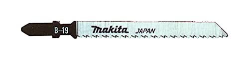 Makita B-06460 Stichsägeblatt B-50 HCS 5 Stück, Zähne 3-fach schräg geschliffen, ideal für sauberste und schnelle Schnitte in Holz und Kunststoff von 5 bis 50 mm Materialstärke von Makita