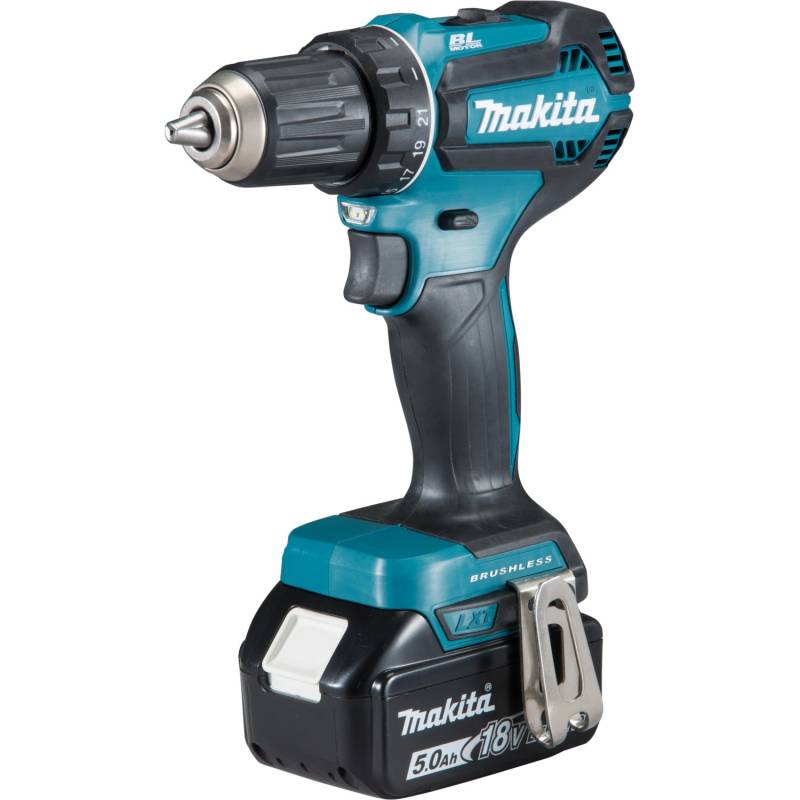 Makita 18 V Akku-Bohrschrauber DDF485RTJ inkl. 5 Ah Akkus mit Koffer von Makita