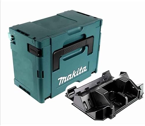 Makita 18 V Typ 3 Stromquelle Akku Ladegerät Makpac Case DC18RD DC18RC BL1850; Farbe schwarz,blau von Makita