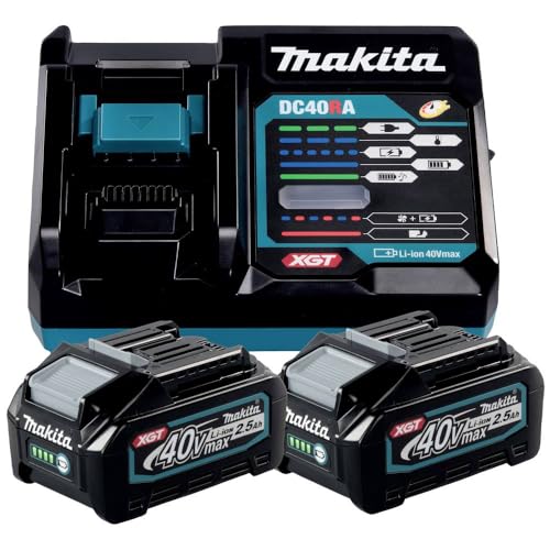 Makita Source Kit Li 40V 2,5Ah inkl. Schnellladegerät & 2 Akkus im Karton von Makita