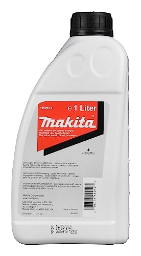 Makita 195093-1 Sägekettenöl Mineral+ 1l, Weiß von Makita