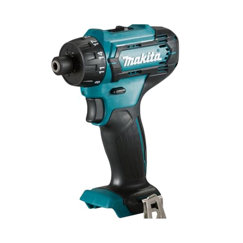 Makita Akku-Bohrschrauber Acum Li-Ion 10.8V CXT 4.0Ah/ ohne Batterie/ DF033DZ, Blau von Makita