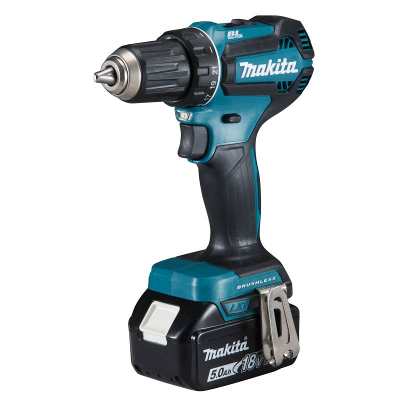 Makita Akku-Bohrschrauber 'DDF485RTJ' mit 2 Akkus, mit LED, 18 V von Makita