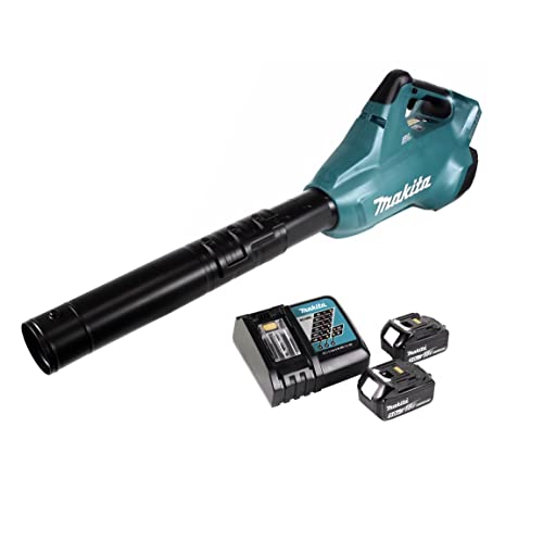 Makita Akku-Gebläse 2x 18 V DUB362Z + 2x Akku 5,0 Ah BL1850b + Ladegerät DC18RC Makita Akku-Gebläse 2x 18 V DUB362Z + 2x Akku 5,0 Ah BL1850b + Ladegerät DC18RC von Makita