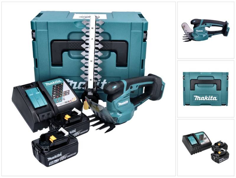 Makita Akku-Grasschere DUM 111 RTXJ Akku Grasschere Strauchschere 18 V + 2x Akku 5,0 Ah + La Makita Akku-Grasschere DUM 111 RTXJ Akku Grasschere Strauchschere 18 V + 2x Akku 5,0 Ah + La von Makita