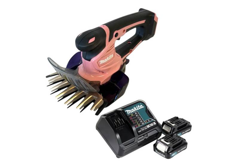 Makita Akku-Grasschere UM 600 DSA2P 12 V max 160 mm Pink + 2x Akku 2,0 Ah + Ladegerät Makita Akku-Grasschere UM 600 DSA2P 12 V max 160 mm Pink + 2x Akku 2,0 Ah + Ladegerät von Makita