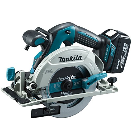 Makita Akku-Handkreissäge, 57 mm, (18 V/4,0 Ah, 2 Akkus und Ladegerät im Makpac), DHS680RMJ von Makita