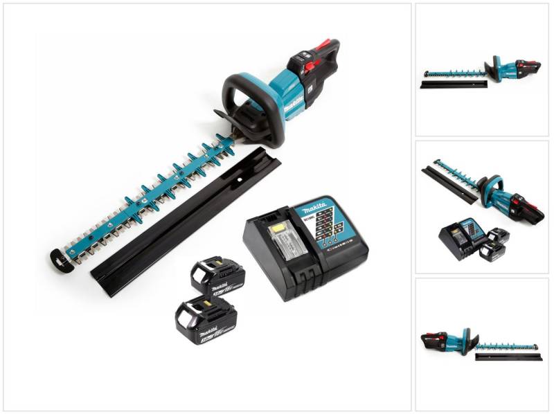 Makita Akku-Heckenschere DUH 502 RF Akku Heckenschere 18V 50cm + 2x Akku 3,0Ah + Ladegerät von Makita