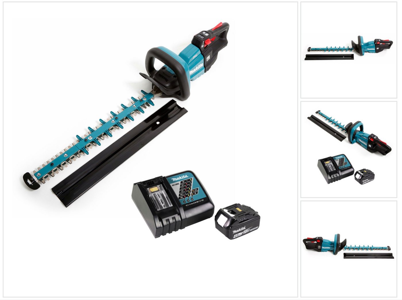 Makita Akku-Heckenschere DUH 502 RM1 Akku Heckenschere 18V 50cm + 1x Akku 4,0 Ah + Ladegerät Makita Akku-Heckenschere DUH 502 RM1 Akku Heckenschere 18V 50cm + 1x Akku 4,0 Ah + Ladegerät von Makita