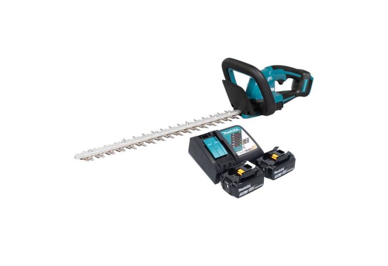Makita Akku-Heckenschere DUH 506 RF2 18 V 50 cm Brushless + 2x Akku 3,0 Ah + Ladegerät von Makita
