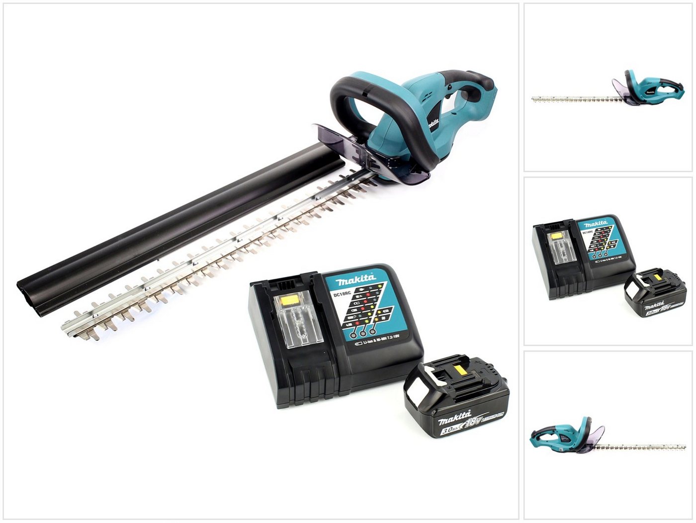 Makita Akku-Heckenschere DUH 523 RF Akku Heckenschere 18V 52cm mit 1x 3,0Ah Akku und Ladegerät Makita Akku-Heckenschere DUH 523 RF Akku Heckenschere 18V 52cm mit 1x 3,0Ah Akku und Ladegerät von Makita