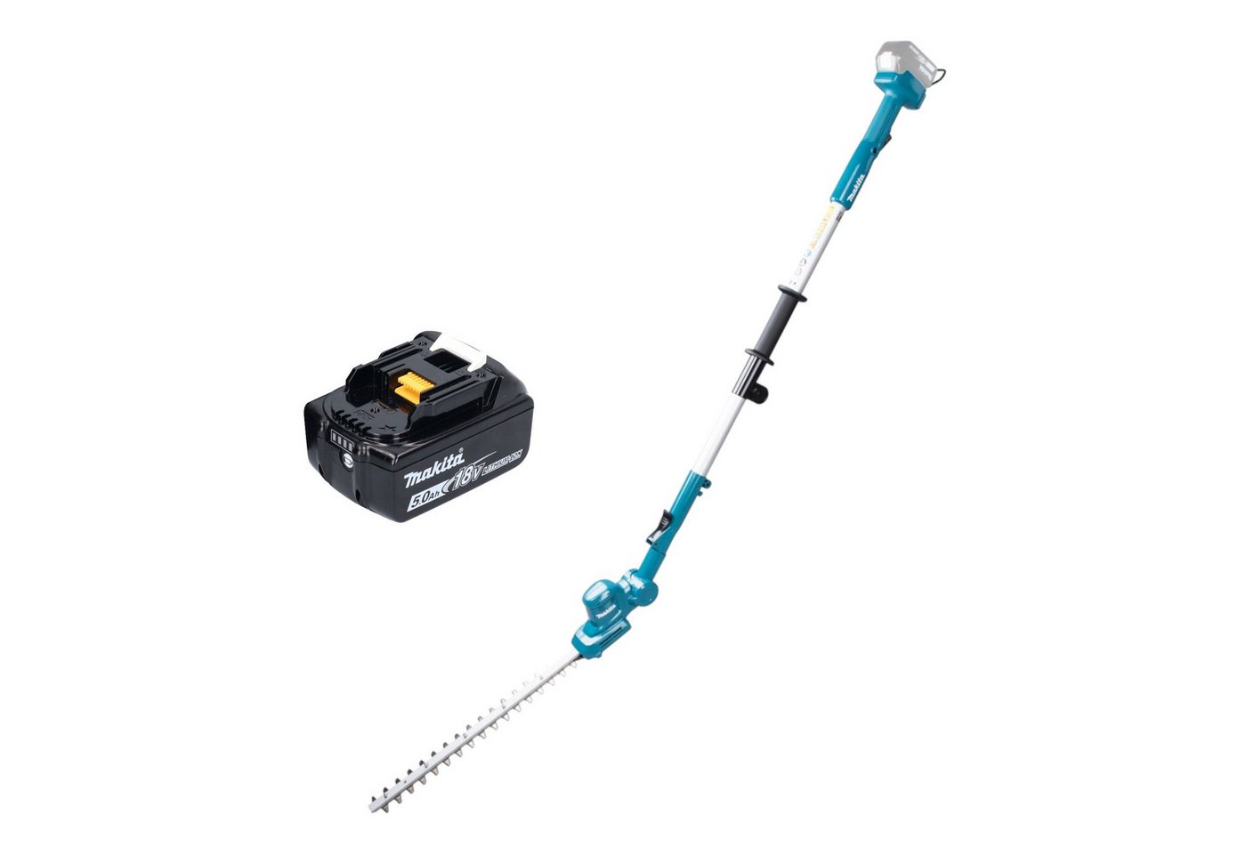 Makita Akku-Heckenschere DUN 461 WT Akku Heckenschneider 18V 46cm + 1x Akku 5,0 Ah - ohne Lader Makita Akku-Heckenschere DUN 461 WT Akku Heckenschneider 18V 46cm + 1x Akku 5,0 Ah - ohne Lader von Makita