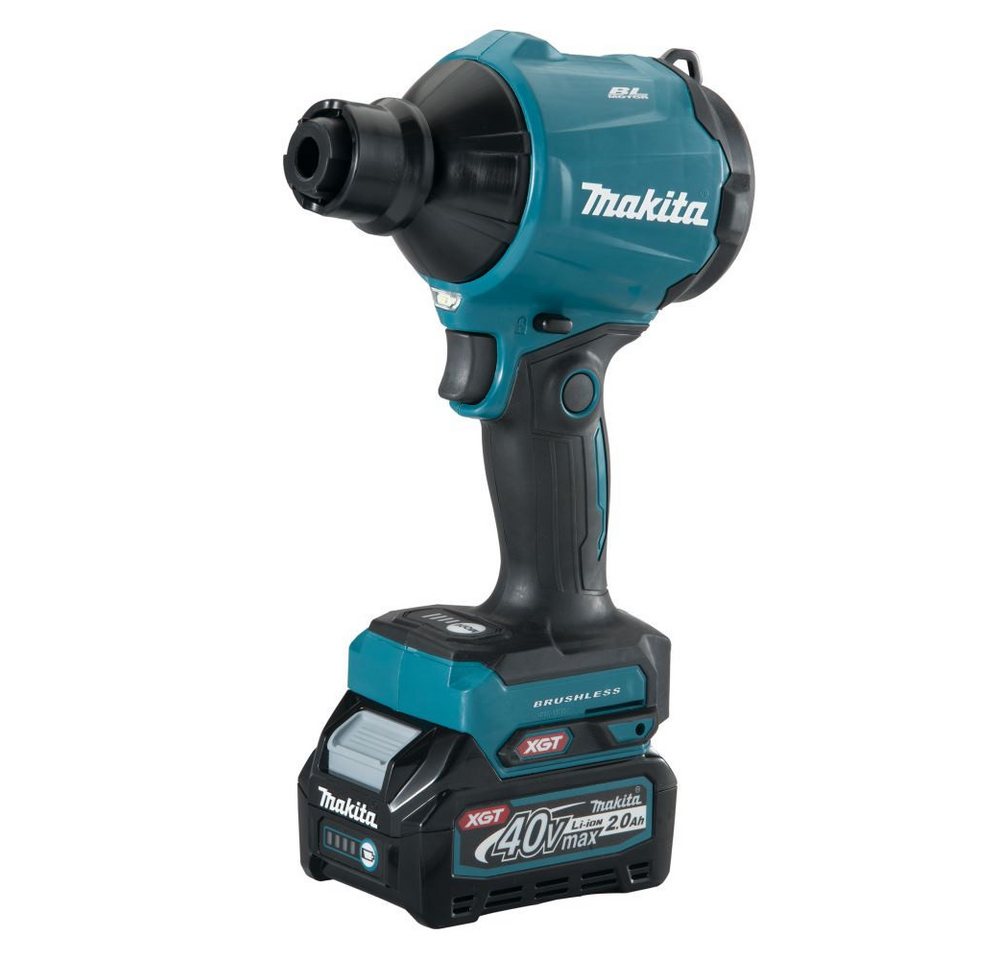 Makita Akku-Heißluftgebläse Akku-Gebläse 40V max. / 2,0 Ah, 1 Akku + Ladegerät von Makita