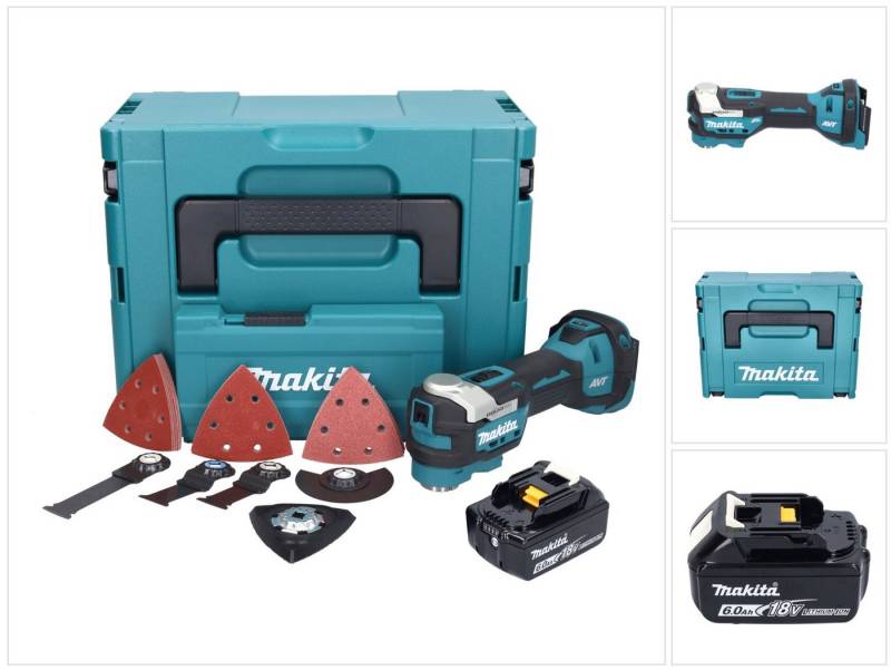 Makita Akku-Multifunktionswerkzeug DTM 52 G1JX4 Akku Multifunktionswerkzeug 18 V Starlock Max Brushless von Makita