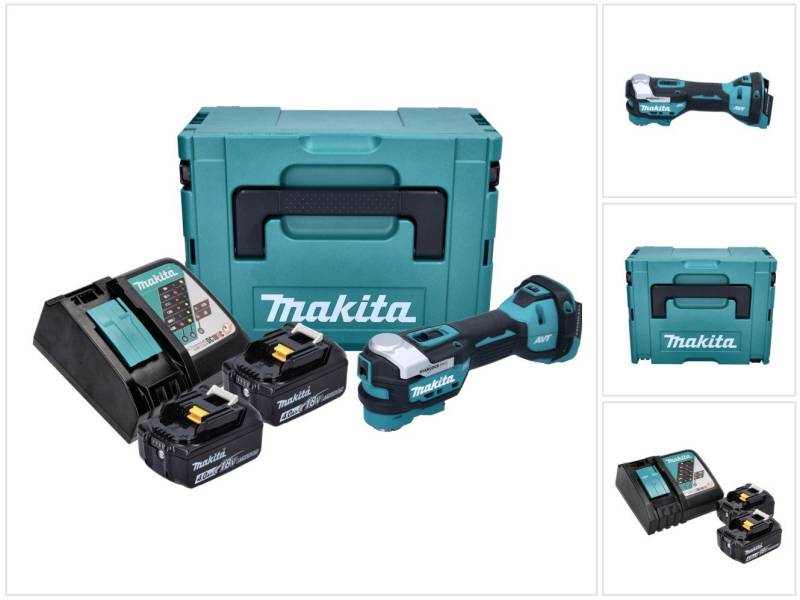 Makita Akku-Multifunktionswerkzeug DTM 52 RMJ Akku Multifunktionswerkzeug 18 V Starlock Max Brushless + von Makita
