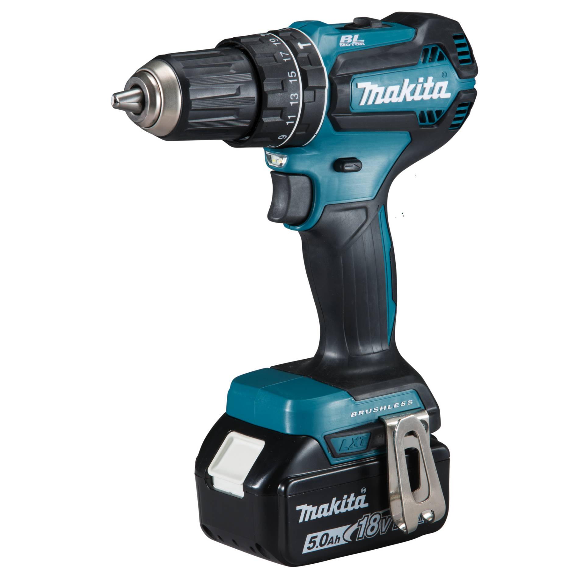 Makita Akku-Schlagbohrschrauber 'DHP485RTJ' mit 2 Akkus, 18 V Makita Akku-Schlagbohrschrauber 'DHP485RTJ' mit 2 Akkus, 18 V von Makita