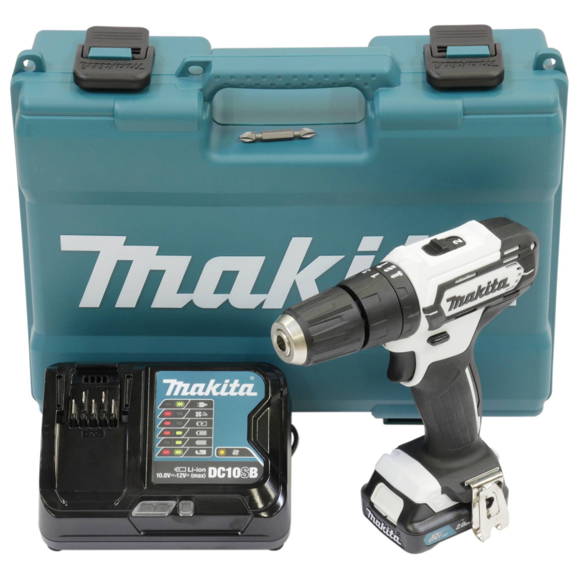 Makita Akku-Schlagbohrschrauber 'HP333DSAW' 12 V mit Akku, Ladegerät und Koffer Makita Akku-Schlagbohrschrauber 'HP333DSAW' 12 V mit Akku, Ladegerät und Koffer von Makita