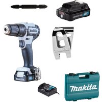 Akku-Schlagbohrschrauber HP333DSAW 12V weiß mit 1x 2,0 Ah Akku + Lader in Koffer - Makita von Makita