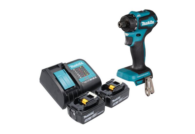 Makita Akku-Schrauber DDF 083 ST 18 V 40 Nm 1/4'' + 2x Akku 5,0 Ah + Ladegerät von Makita