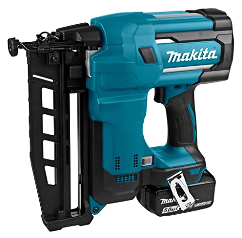 Makita Akku-Stauchkopfnagler 64 mm 18,0 V / 5,0 Ah, 2 Akkus + Ladegerät im MAKPAC von Makita