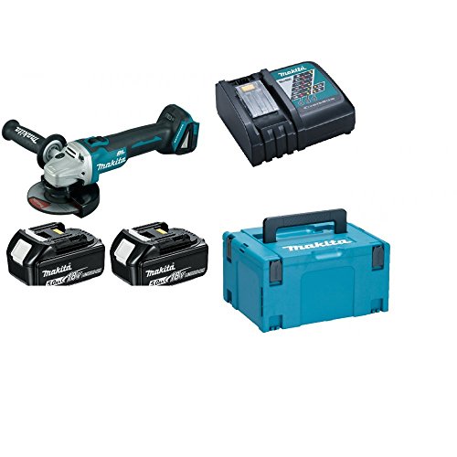 Makita Akku-Winkelschleifer 18 V, DGA506RTJ, mit 2x Akku 5,0 Ah Makita Akku-Winkelschleifer 18 V, DGA506RTJ, mit 2x Akku 5,0 Ah von Makita