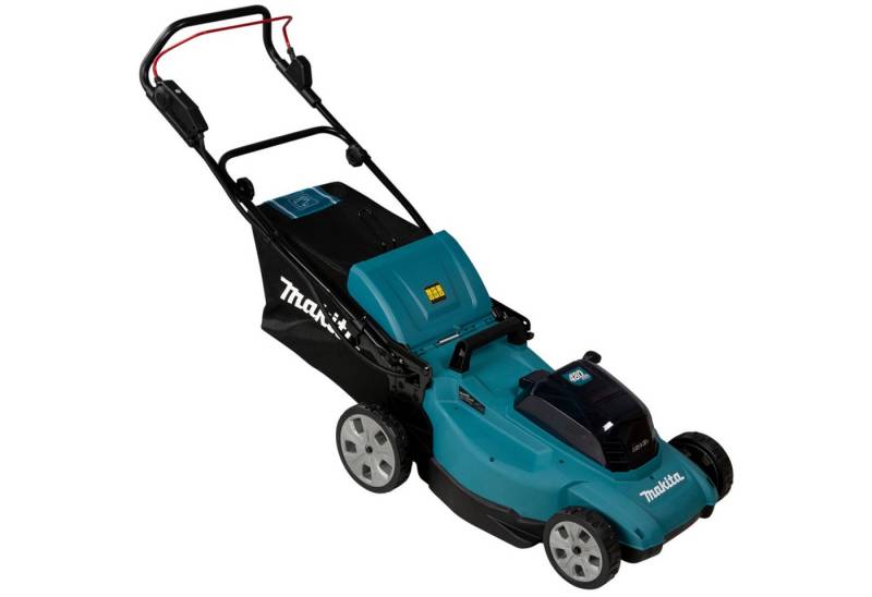 Makita Akkurasenmäher Makita Akku-Rasenmäher DLM480CT2, 36Volt, 48 cm Schnittbreite, (2x Li-Ionen Akku 5,0Ah) von Makita