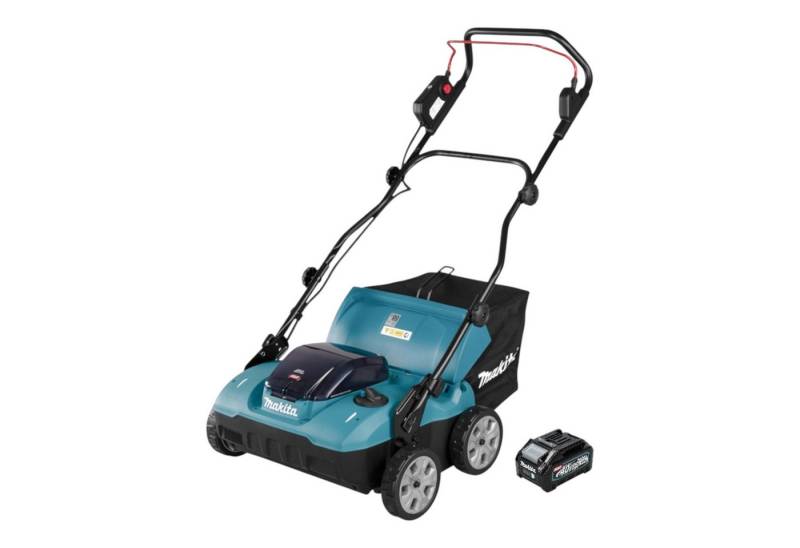 Makita Akkurasenmäher UV 001 GM1 Akku Vertikutierer 40 V max. XGT 38 cm 50 l + 1x Akku 4 Ah von Makita