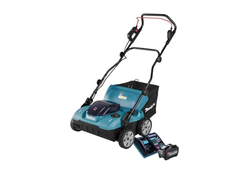 Makita Akkurasenmäher UV 001 GT101 Akku Vertikutierer 40 V 38 cm 50 l + 1x Akku 5 Ah + Lader von Makita