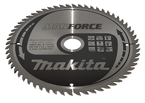 Makita MakForce Saegeblatt, 235 x 30 mm, 60Z, B-32415 von Makita