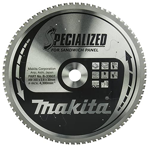 Makita Specialized Saegeblatt, 355 x 30 mm, 80Z, B-33607 von Makita