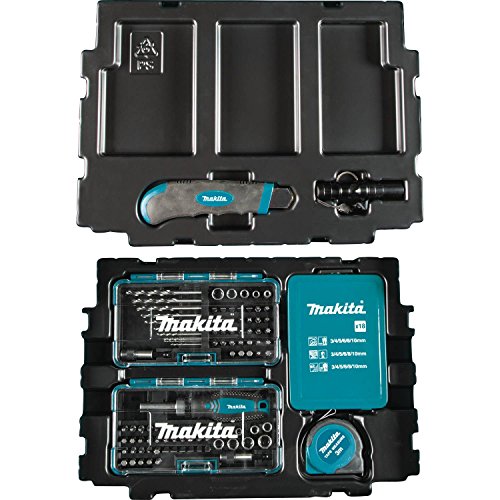 Makita B-49884 – 116tlg. Bit + Zubehör Set, Schnellarbeitsstahl, Blue von Makita