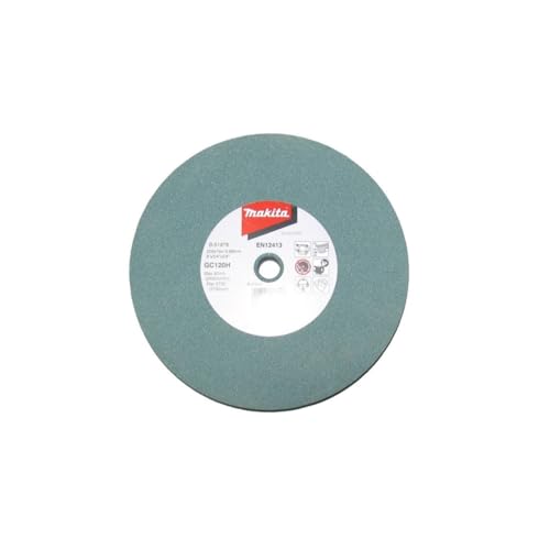 Makita B-51976 Schleifstein GC120H 205 x 19 x 15,88 mm, 1 Stück, für die Bearbeitung von NE-Metall, GC120H, EN12413, passend für Doppelschleifbock GB801 von Makita