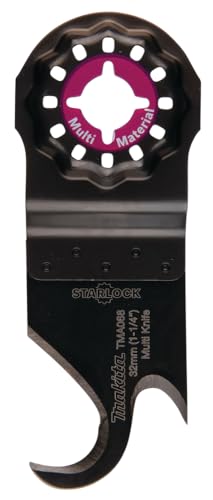 Makita B-65012 Starlock HCS Multi-Messer 32 mm TMA068, für Teppich, Kunstrasen, Linoleum, Dachfilz, für Multitool, Multifunktionswerkzeug, 1 Stück von Makita