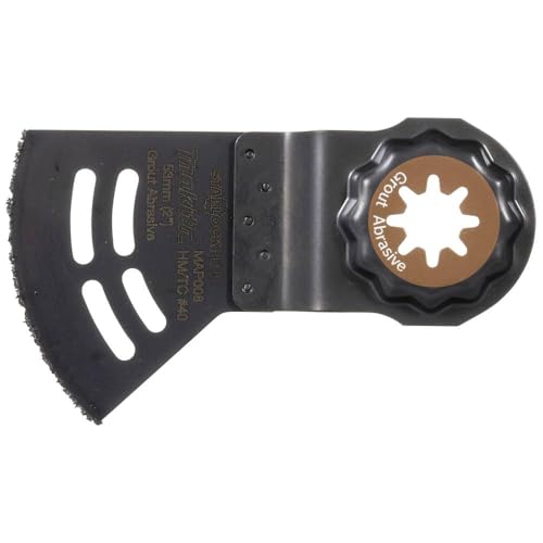 Makita B-66391 Starlock Plus HM/TC Segmentsägeblatt 53 mm MAP008, K40, für Hohlblockstein, Gipskarton, Epoxid, Holz, Holz mit Nagelrückst., für Multitool, Multifunktionswerkzeug, 1 Stück von Makita