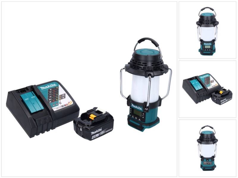 Makita Baustrahler DMR 055 RM1 Akku Radio 18 V FM mit Laterne 360° Taschenlampe + 1x Akk Makita Baustrahler DMR 055 RM1 Akku Radio 18 V FM mit Laterne 360° Taschenlampe + 1x Akk von Makita