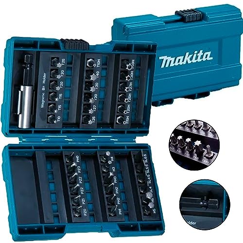 Makita B-28606 Bit-Set 37tlg, Blau, Small von Makita