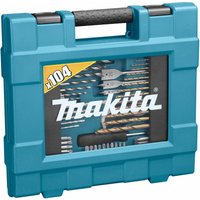 Bohrer-Bit-Set 104-teilig, Metallbohrer, Holzbohrer, Steinbohrer - Makita von Makita