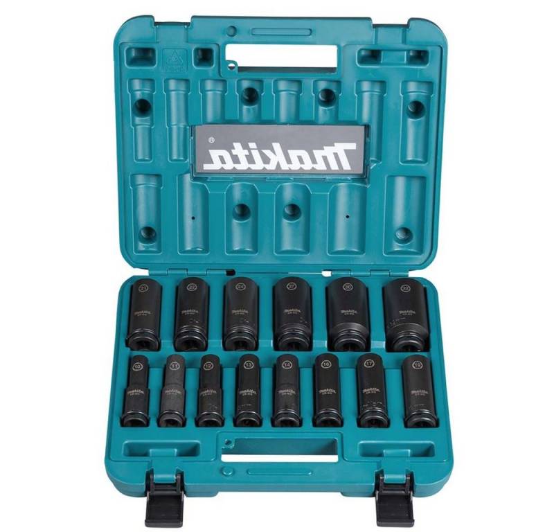 Makita Bohrer- und Bitset Makita Impact Black Schlagnuss-Set 14-tlg 1/2" E-16586 von Makita