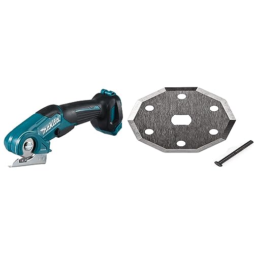 Makita CP100DZ Akku-Universalschere (Ohne Akku, Ohne Ladegerät), Petrol, (L x B x H) 291 x 66 x 120 mm - 10,8 V & 198603-3 198603-3-Schneidscheibe CP100D, Schwarz, Mehrfarbig von Makita