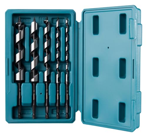 Makita D-75677 Schlangenbohrer-Set 5-teilig in Aufbewahrungsbox, für bspw. Weich- und Hartholz, 200 mm lang, Ø 6-19 mm, 1/4"-Sechskantaufnahme Makita D-75677 Schlangenbohrer-Set 5-teilig in Aufbewahrungsbox, für bspw. Weich- und Hartholz, 200 mm lang, Ø 6-19 mm, 1/4"-Sechskantaufnahme von Makita