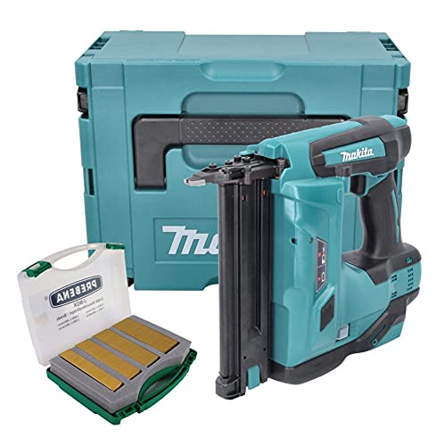 Makita DBN 500 ZJ Akku Stauchkopfnagler 18 V 15-50 mm + Makpac + Stauchkopfnägel J-Box 8000 Stück - ohne Akku, ohne Ladegerät von Makita